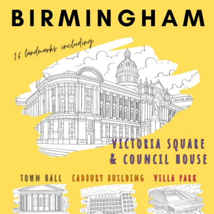 Birmingham Colouring Book A4