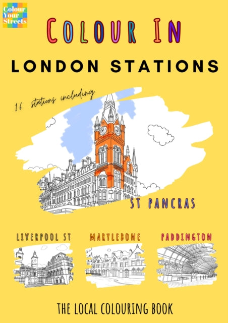 London Stations Colouring Book A4