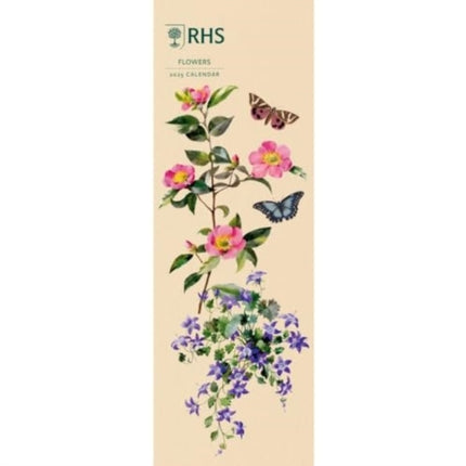 RHS Fruit And Flowers Slim Calendar 2025