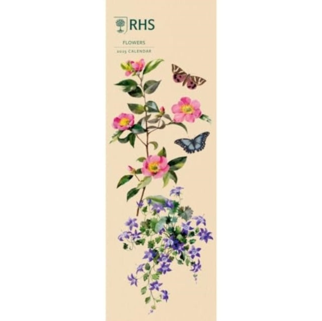 RHS Fruit And Flowers Slim Calendar 2025