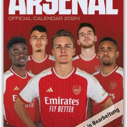 Official Arsenal FC A3 Calendar 2025