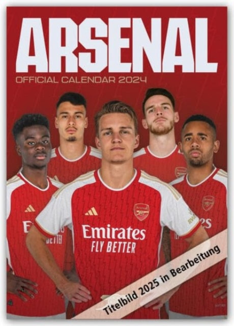 Official Arsenal FC A3 Calendar 2025