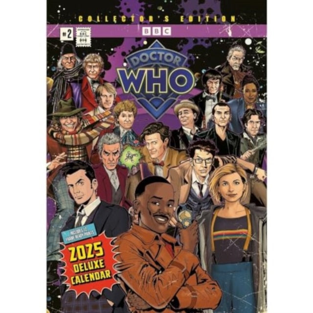 Doctor Who Classic A3 Deluxe Calendar 2025