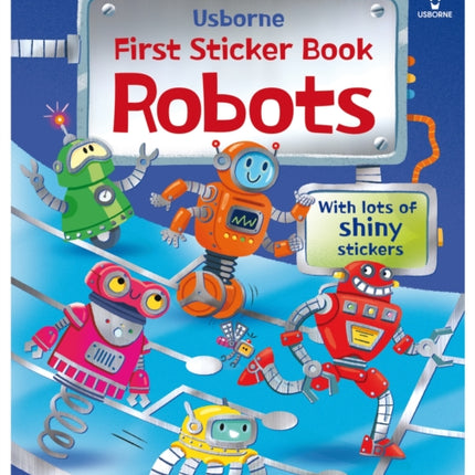 First Sticker Books Robots