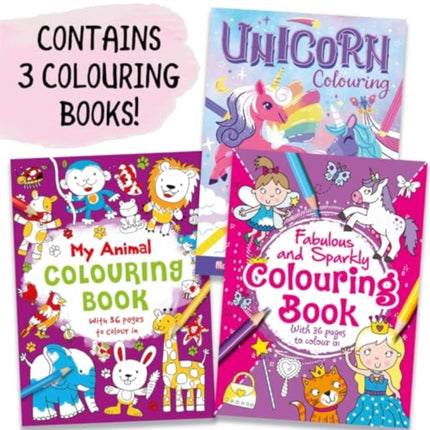 Three Amazing Colouring Books