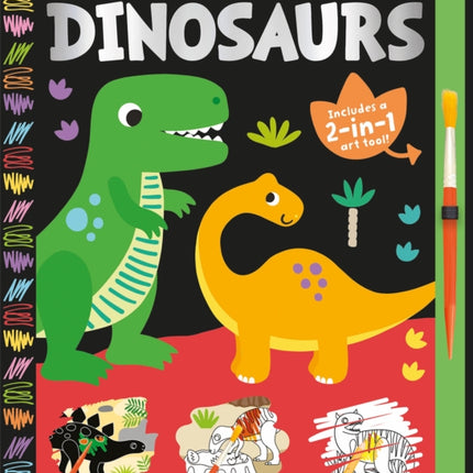 Scratch Paint  Colour Dinosaurs