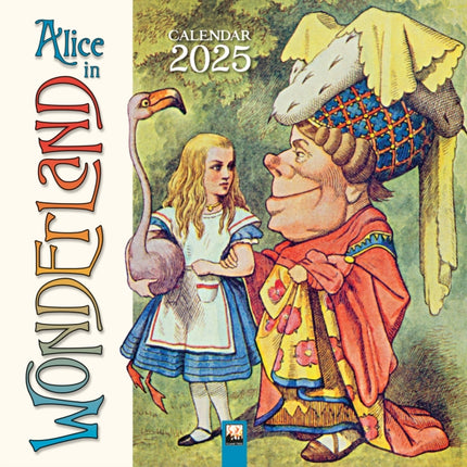 Alice in Wonderland Wall Calendar 2025 Art Calendar