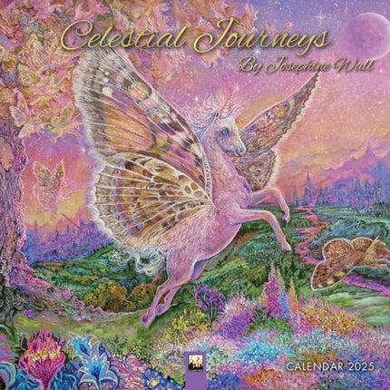 Celestial Journeys by Josephine Wall Wall Calendar 2025 Art Calendar