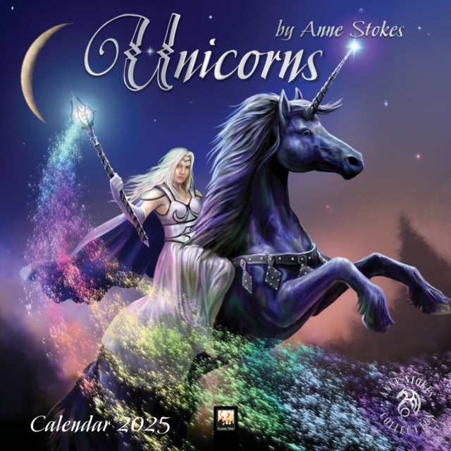 Unicorns by Anne Stokes Wall Calendar 2025 Art Calendar