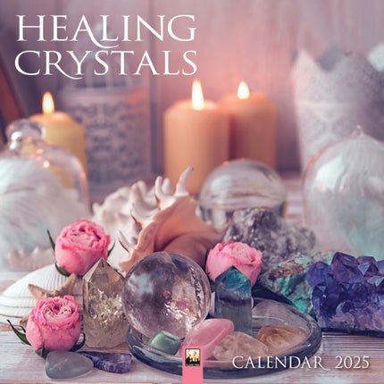 Healing Crystals Wall Calendar 2025 Art Calendar