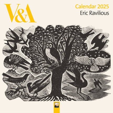 VA Eric Ravilious Wall Calendar 2025 Art Calendar