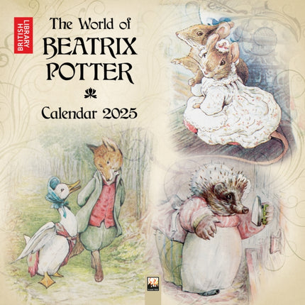 British Library Beatrix Potter Wall Calendar 2025 Art Calendar