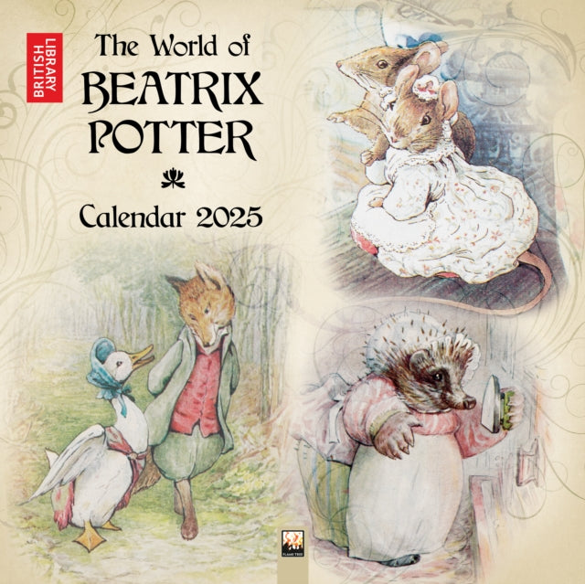 British Library Beatrix Potter Wall Calendar 2025 Art Calendar