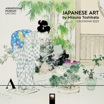 Ashmolean Museum Japanese Art by Mizuno Toshikata Wall Calendar 2025 Art Calendar