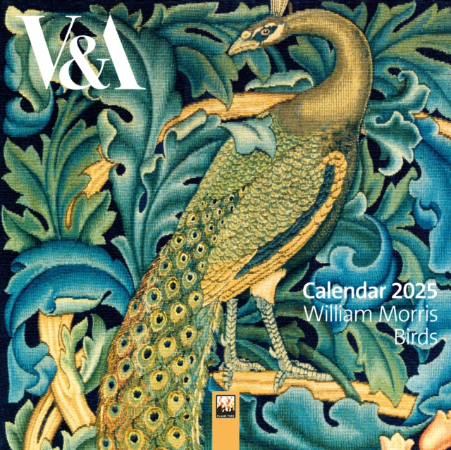 VA William Morris Birds Mini Wall Calendar 2025 Art Calendar