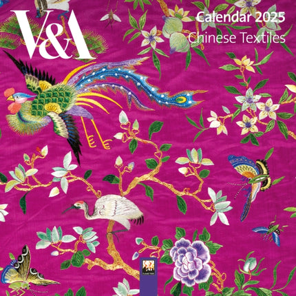 VA Chinese Textiles Mini Wall Calendar 2025 Art Calendar