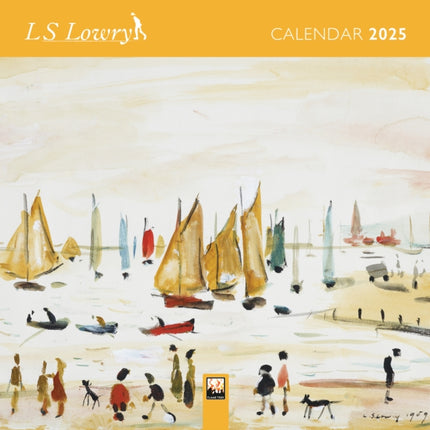 L.S. Lowry Mini Wall Calendar 2025 Art Calendar