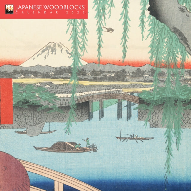 Japanese Woodblocks Mini Wall Calendar 2025 Art Calendar