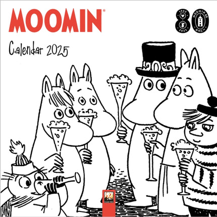 Moomin Comic Strip Mini Wall Calendar 2025 Art Calendar