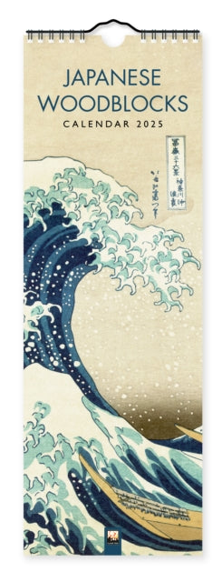 Japanese Woodblocks Slim Calendar 2025 Art Calendar