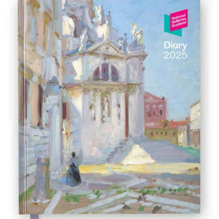 National Galleries Scotland 2025 Desk Diary Planner  Week to View Illustrated throughout