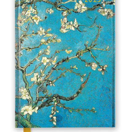 Vincent van Gogh Almond Blossom 2025 Luxury Diary Planner  Page to View with Notes