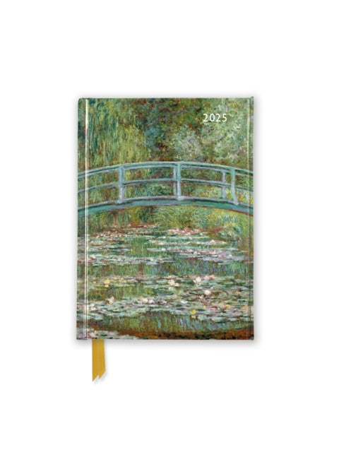 Claude Monet Bridge over a Pond of Water Lilies 2025 Luxury Pocket Diary Planner  Week to View