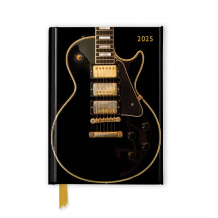 Black Gibson Guitar 2025 Luxury Pocket Diary Planner  Week to View