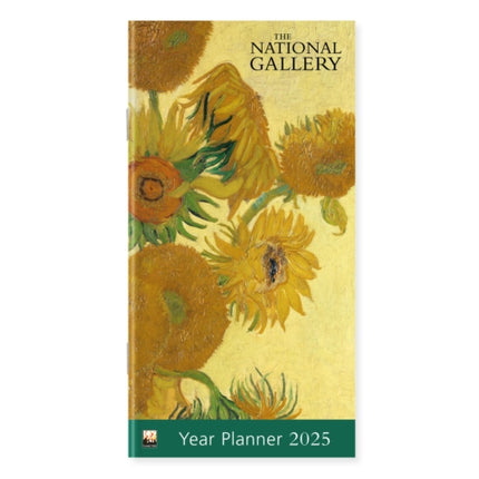 National Gallery Van Gogh Sunflowers 2025 Year Planner  Month to View