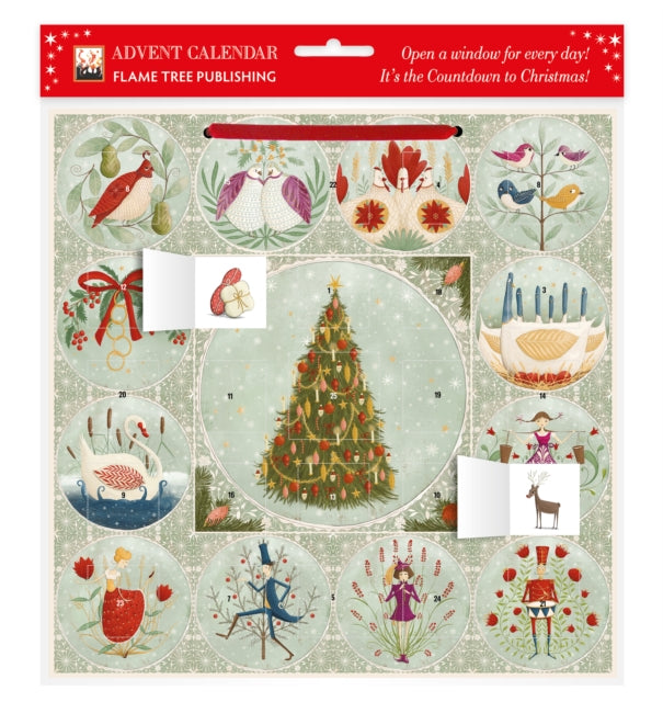 Maja Lindberg Twelve Days of Christmas Advent Calendar with stickers