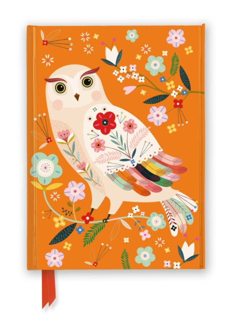 Bee Brown Folk Owl Foiled Journal