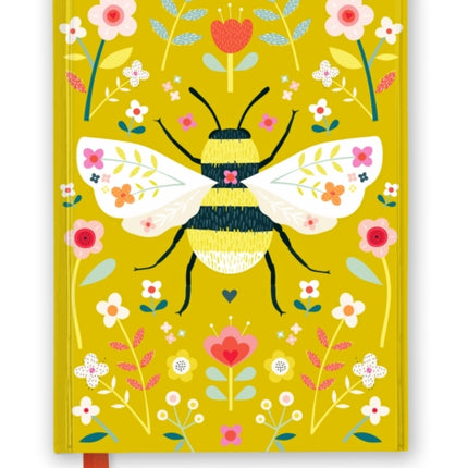 Bee Brown Wildflower Bee Foiled Journal