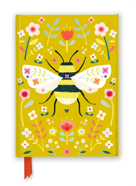 Bee Brown Wildflower Bee Foiled Journal