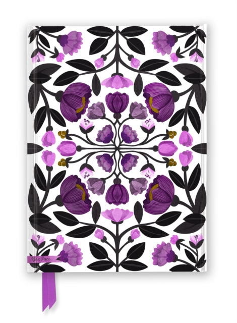 Nina Pace Purple Flowers Foiled Journal