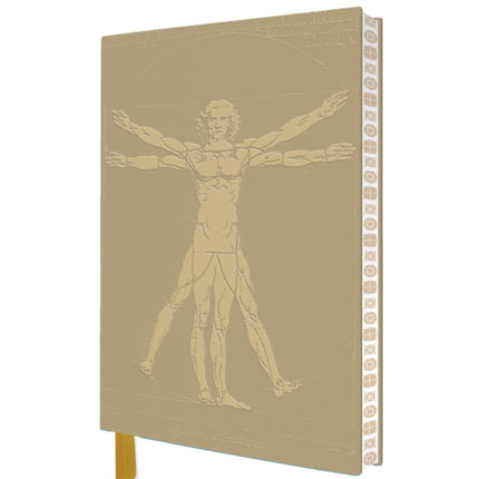 Da Vinci Vitruvian Man Artisan Art Notebook Flame