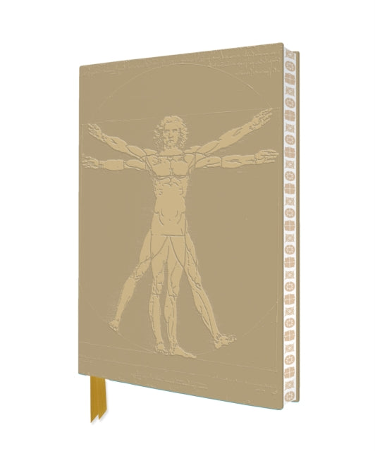 Da Vinci Vitruvian Man Artisan Art Notebook Flame