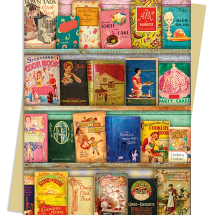 Aimee Stewart Vintage Cook Book Library Greeting