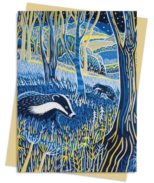 Annie Soudain Foraging by Moonlight Greeting Card