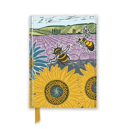 Kate Heiss Sunflower Fields Foiled Pocket Journal
