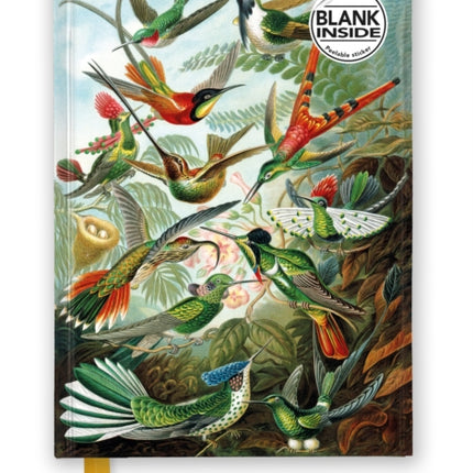 Ernst Haeckel Hummingbirds Foiled Blank Journal