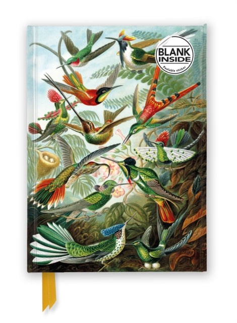 Ernst Haeckel Hummingbirds Foiled Blank Journal