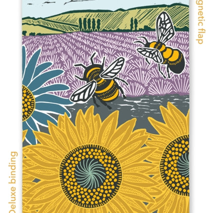Kate Heiss Sunflower Fields Foiled Quarto Journal