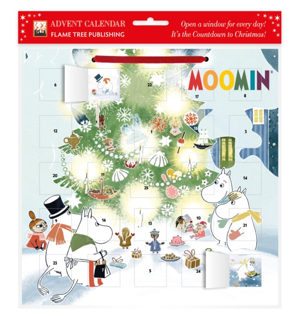 Moomin Christmas Comes to Moominvalley Advent Calendar with stickers