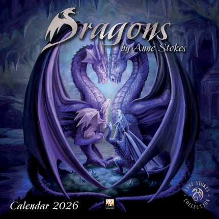 Dragons by Anne Stokes Wall Calendar 2026 Art