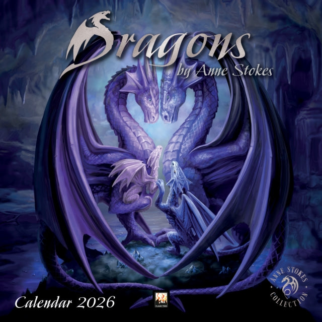 Dragons by Anne Stokes Wall Calendar 2026 Art