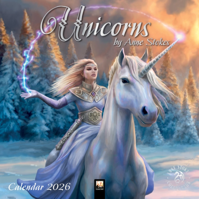 Unicorns by Anne Stokes Wall Calendar 2026 Art