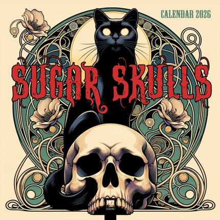 Sugar Skulls Wall Calendar 2026 Art Calendar