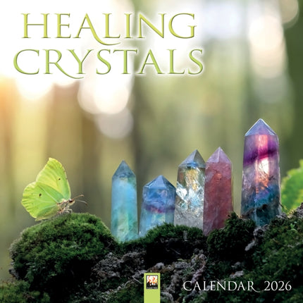 Healing Crystals Wall Calendar 2026 Art Calendar