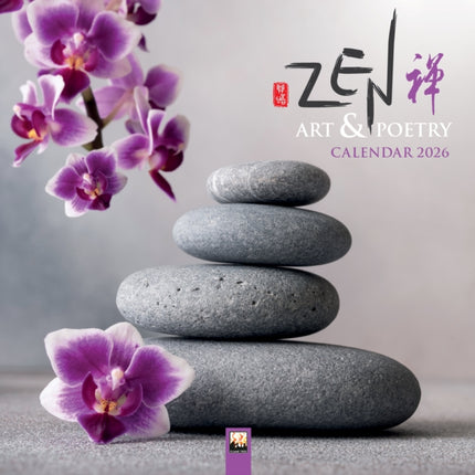 Zen Art  Poetry Wall Calendar 2026 Art Calendar
