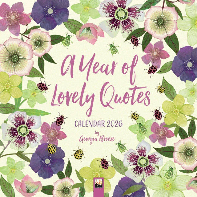 A Year of Lovely Quotes Wall Calendar 2026 Art